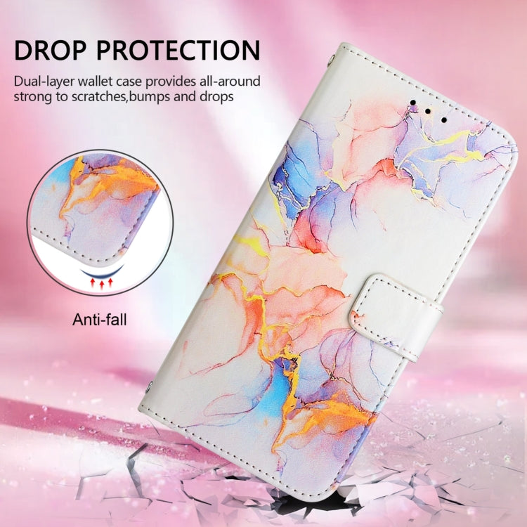 For Blackview Wave 6C PT003 Marble Pattern Flip Leather Phone Case(Galaxy Marble White) - More Brand by PMC Jewellery | Online Shopping South Africa | PMC Jewellery | Buy Now Pay Later Mobicred