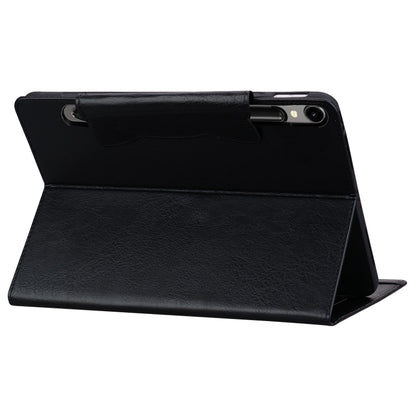 For Samsung Galaxy Tab S9+ / S8+ / S7+ Cat Buckle Leather Smart Tablet Case(Black) - Galaxy Tab S9+ Cases by PMC Jewellery | Online Shopping South Africa | PMC Jewellery | Buy Now Pay Later Mobicred