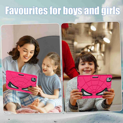 For iPad Air 11 2024 Silicone + PC Shockproof Protective Tablet Case(Rose Red Black) - iPad Air 11 2024 Cases by PMC Jewellery | Online Shopping South Africa | PMC Jewellery | Buy Now Pay Later Mobicred