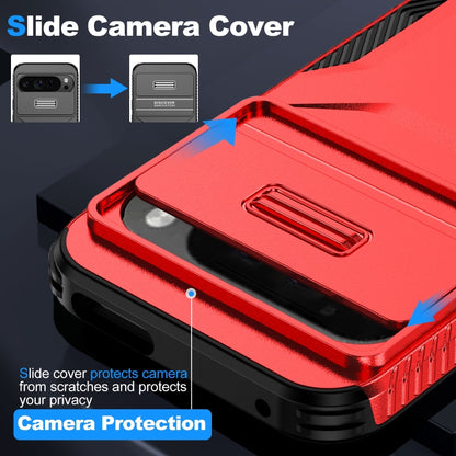 For Google Pixel 9 Pro XL Sliding Camshield Phone Case(Red) - Google Cases by PMC Jewellery | Online Shopping South Africa | PMC Jewellery | Buy Now Pay Later Mobicred