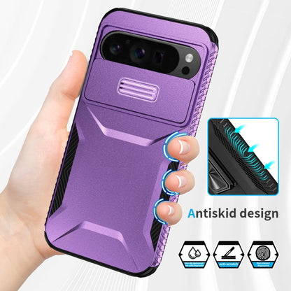 For Google Pixel 9 Pro XL Sliding Camshield Phone Case(Purple) - Google Cases by PMC Jewellery | Online Shopping South Africa | PMC Jewellery | Buy Now Pay Later Mobicred