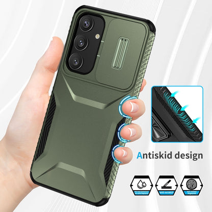 For Samsung Galaxy S25+ 5G / S24+ 5G Sliding Camshield Phone Case(Alpine Green) - Galaxy S24+ 5G Cases by PMC Jewellery | Online Shopping South Africa | PMC Jewellery | Buy Now Pay Later Mobicred