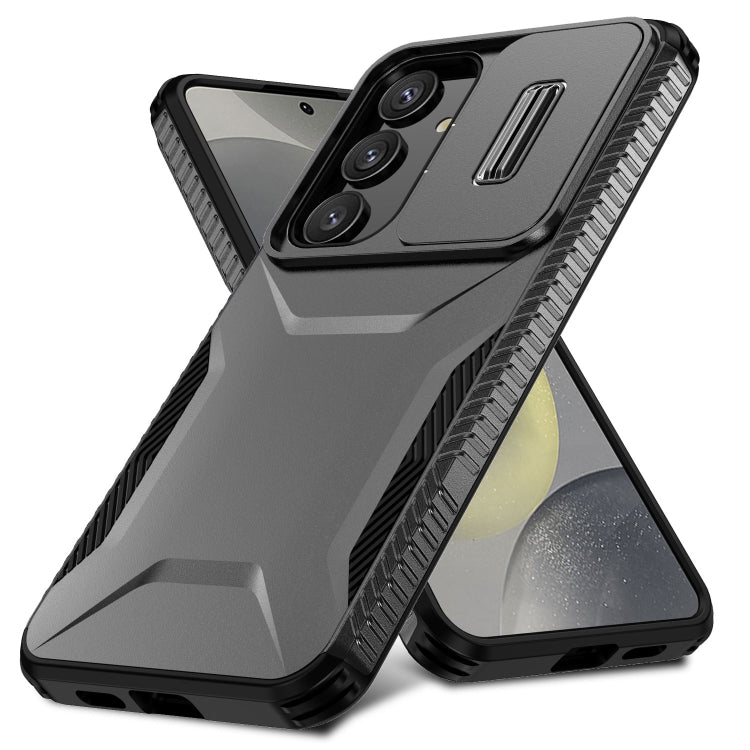 For Samsung Galaxy S25+ 5G / S24+ 5G Sliding Camshield Phone Case(Black) - Galaxy S24+ 5G Cases by PMC Jewellery | Online Shopping South Africa | PMC Jewellery | Buy Now Pay Later Mobicred