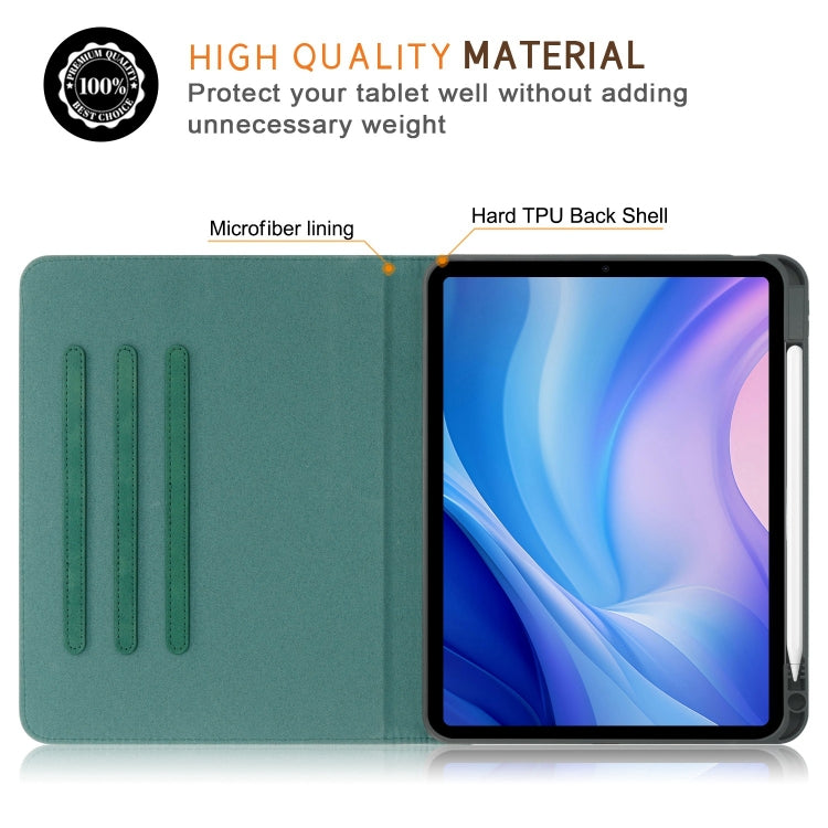 For iPad Pro 11 2024 Front Stand Smart TPU Leather Tablet Case(Green) - iPad Pro 11 2024 Cases by PMC Jewellery | Online Shopping South Africa | PMC Jewellery | Buy Now Pay Later Mobicred