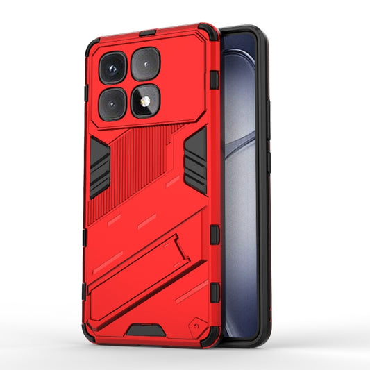 For Redmi K70 Ultra Global Punk Armor 2 in 1 PC + TPU Phone Case with Holder(Red) - Xiaomi Cases by PMC Jewellery | Online Shopping South Africa | PMC Jewellery | Buy Now Pay Later Mobicred