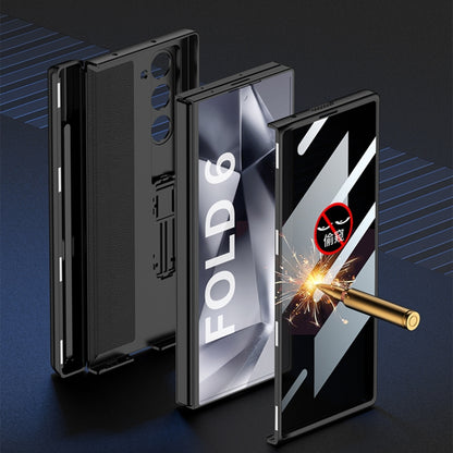 For Samsung Galaxy Z Fold6 GKK Integrated Anti Peep Full Coverage Magnetic Fold Phone Case with Pen Box, Not Included Pen(Titanium Gray) - Galaxy Z Fold6 5G Cases by GKK | Online Shopping South Africa | PMC Jewellery | Buy Now Pay Later Mobicred