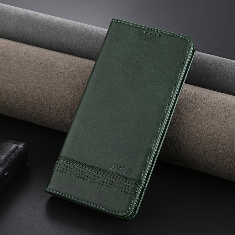 For Redmi K70 Ultra AZNS Magnetic Calf Texture Flip Leather Phone Case(Dark Green) - Xiaomi Cases by AZNS | Online Shopping South Africa | PMC Jewellery | Buy Now Pay Later Mobicred