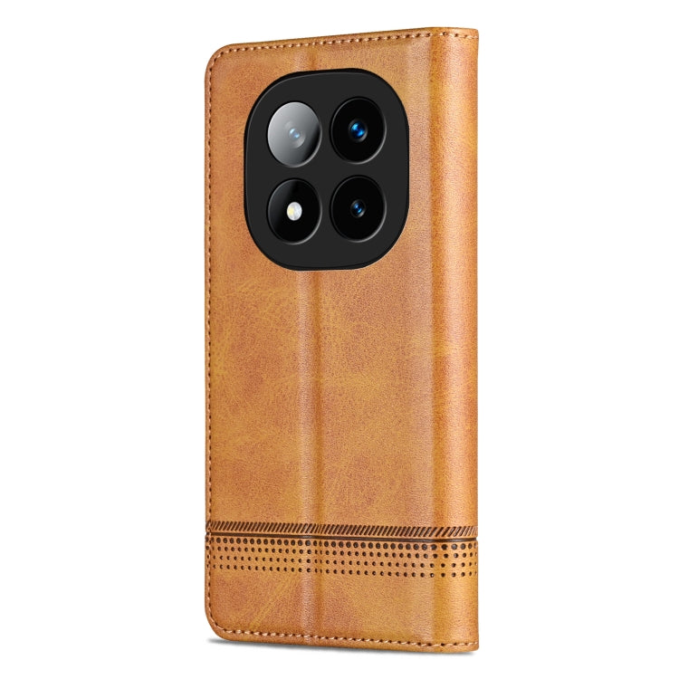 For Redmi Note 14 Pro+ 5G AZNS Magnetic Calf Texture Flip Leather Phone Case(Light Brown) - Note 14 Pro+ Cases by AZNS | Online Shopping South Africa | PMC Jewellery | Buy Now Pay Later Mobicred