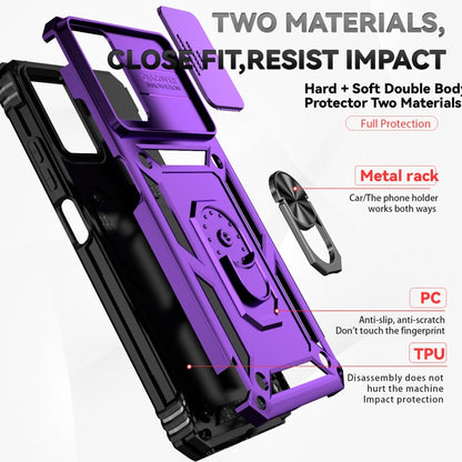 For Motorola Moto G Power 5G 2024 Sliding Camshield Holder Phone Case(Purple) - Motorola Cases by PMC Jewellery | Online Shopping South Africa | PMC Jewellery | Buy Now Pay Later Mobicred