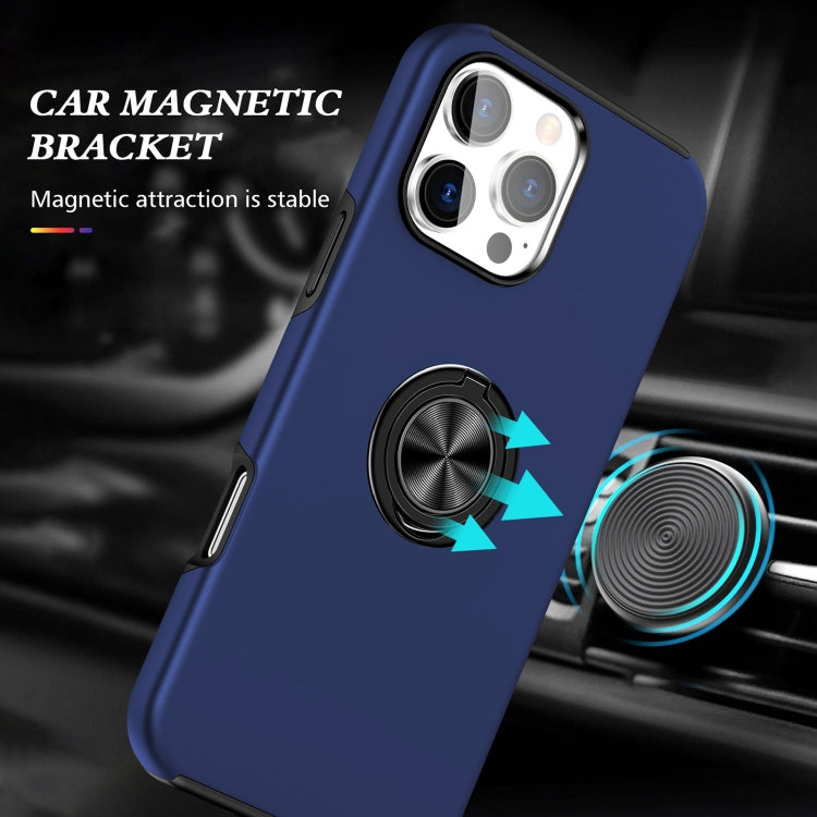 For iPhone 16 Plus Magnetic Ring Holder Phone Case(Navy Blue) - iPhone 16 Plus Cases by PMC Jewellery | Online Shopping South Africa | PMC Jewellery | Buy Now Pay Later Mobicred