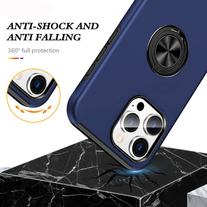 For iPhone 16 Plus Magnetic Ring Holder Phone Case(Navy Blue) - iPhone 16 Plus Cases by PMC Jewellery | Online Shopping South Africa | PMC Jewellery | Buy Now Pay Later Mobicred