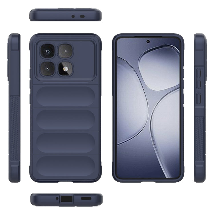 For Redmi K70 Ultra Global Magic Shield TPU + Flannel Phone Case(Dark Blue) - free shipping - PMC Jewellery - Order now!