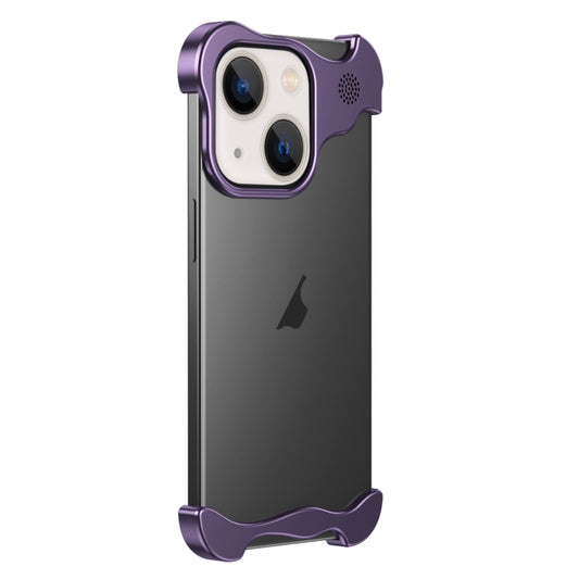 For iPhone 13 Aromatherapy Alloy Frameless Phone Case(Purple) - iPhone 13 Cases by PMC Jewellery | Online Shopping South Africa | PMC Jewellery | Buy Now Pay Later Mobicred