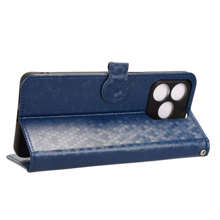 For Ulefone Note 18 Ultra Honeycomb Dot Texture Leather Phone Case(Blue) - Ulefone Cases by PMC Jewellery | Online Shopping South Africa | PMC Jewellery | Buy Now Pay Later Mobicred