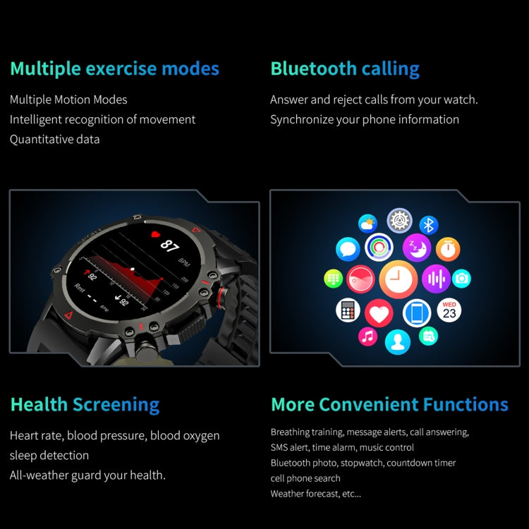 LEMFO TF10 Pro 1.53 inch BT5.2 IP67 Sport Smart Watch, Support Bluetooth Call / Sleep / Blood Oxygen / Heart Rate / Long Sitting Health Monitor(Green) - Smart Watches by LEMFO | Online Shopping South Africa | PMC Jewellery | Buy Now Pay Later Mobicred