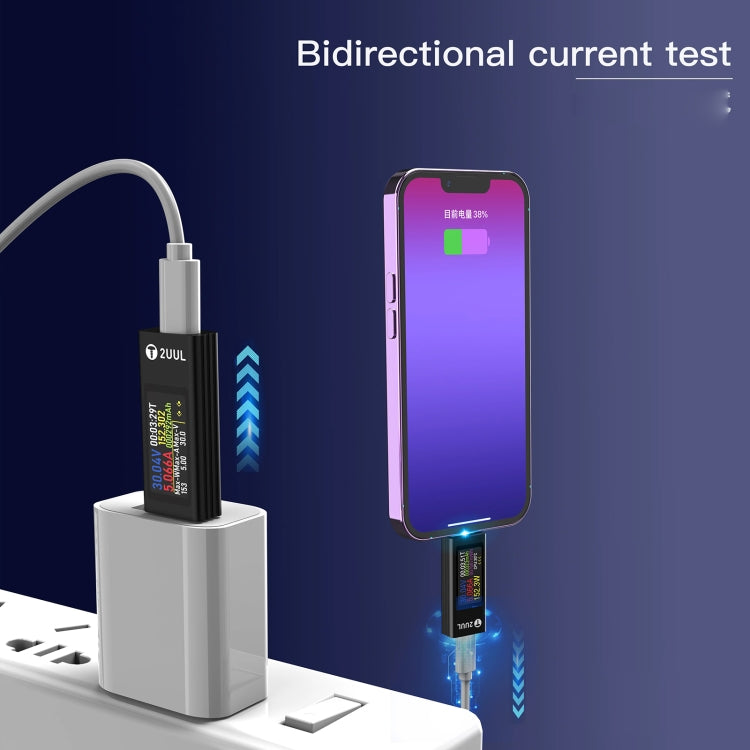 2UUL Charging Mate Type-C Mini Charging Detector with Bidirectional Current Test - Test Tools by 2UUL | Online Shopping South Africa | PMC TechLife | Buy Now Pay Later Mobicred