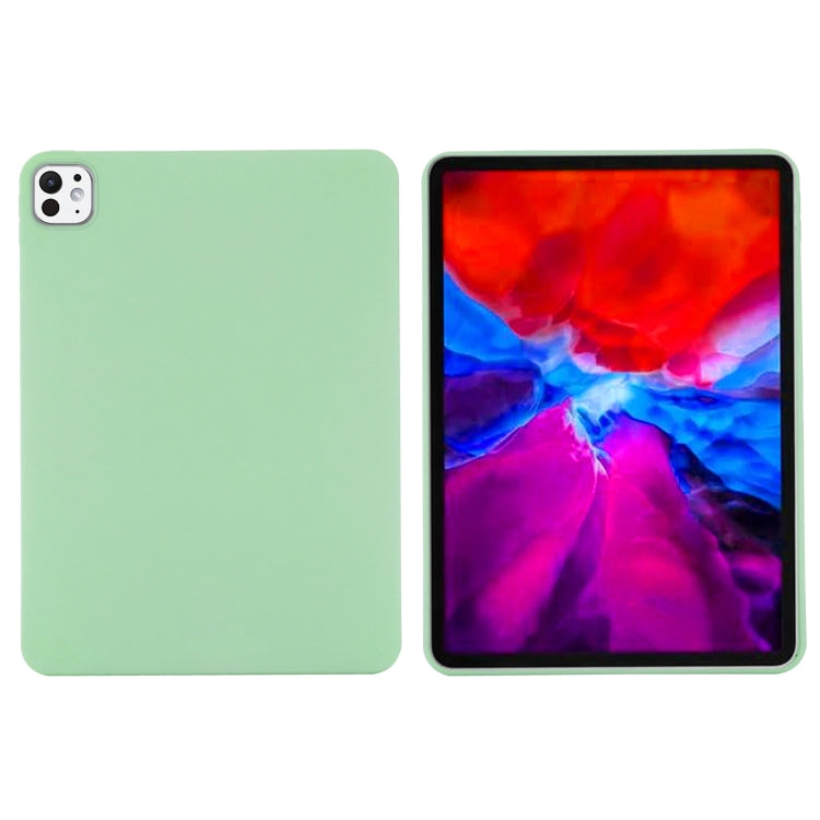 For iPad Pro 13 2024 Pure Color Liquid Silicone Shockproof Tablet Case(Green) - iPad Pro 13 2024 Cases by PMC Jewellery | Online Shopping South Africa | PMC Jewellery | Buy Now Pay Later Mobicred