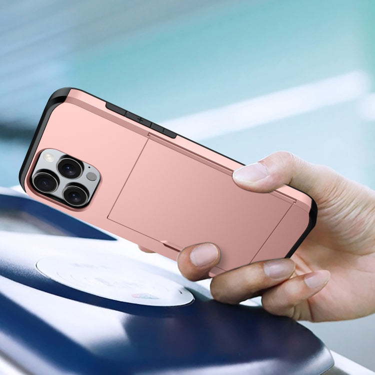 For iPhone 16 Shockproof Armor Phone Case with Card Slot(Black) - free shipping - PMC TechLife - Order now!