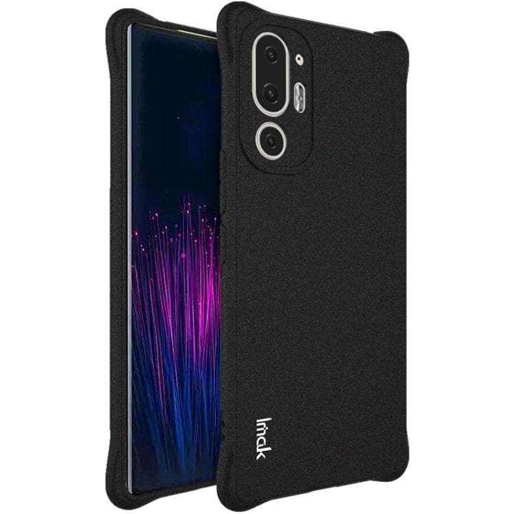 For HTC U24 Pro imak Shockproof Airbag TPU Phone Case(Matte Black) - HTC by imak | Online Shopping South Africa | PMC Jewellery | Buy Now Pay Later Mobicred