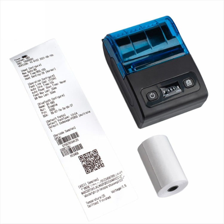 BT-582 58mm Type-C + Bluetooth Portable Thermal Printer(EU Plug) - Printer by PMC Jewellery | Online Shopping South Africa | PMC Jewellery | Buy Now Pay Later Mobicred