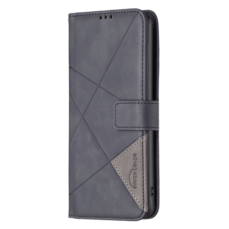 For Samsung Galaxy S25 Ultra 5G Magnetic Buckle Rhombus Texture Leather Phone Case(Black) - Galaxy S25 Ultra 5G Cases by PMC Jewellery | Online Shopping South Africa | PMC Jewellery | Buy Now Pay Later Mobicred