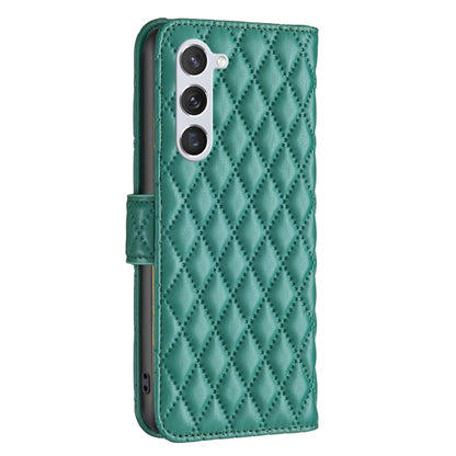 For Samsung Galaxy S25 5G Diamond Lattice Wallet Flip Leather Phone Case(Green) - Galaxy S25 5G Cases by PMC Jewellery | Online Shopping South Africa | PMC Jewellery | Buy Now Pay Later Mobicred