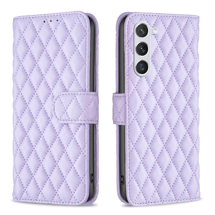 For Samsung Galaxy S25 5G Diamond Lattice Wallet Flip Leather Phone Case(Purple) - Galaxy S25 5G Cases by PMC Jewellery | Online Shopping South Africa | PMC Jewellery | Buy Now Pay Later Mobicred