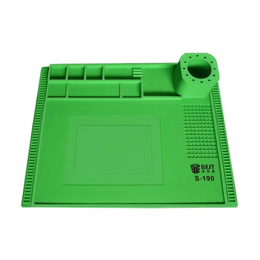 BEST S-190 High-temperature Resistant Silicone Pad Workbench Pad(Green) - Working Mat by BEST | Online Shopping South Africa | PMC Jewellery | Buy Now Pay Later Mobicred