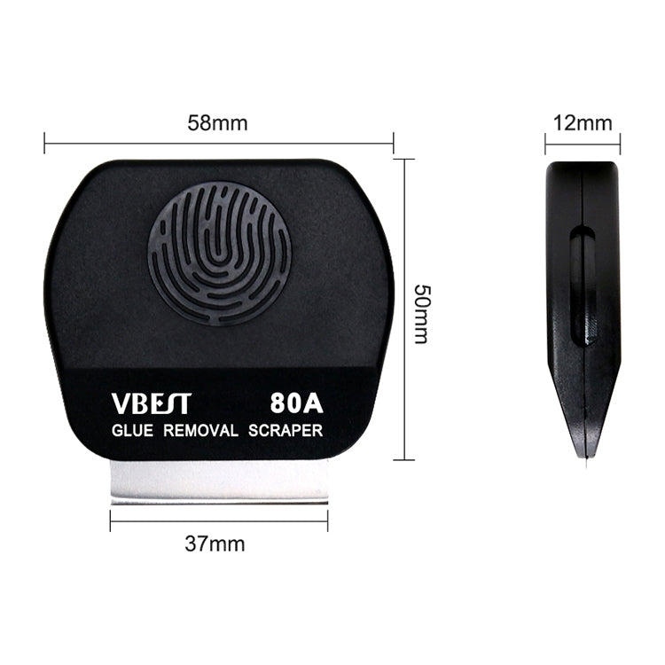 BEST VBST-80A 8 in 1 Stainless Steel Multipurpose Magnetic Double-sided Glue Removal Scraper Set - Dust Remove Tool by BEST | Online Shopping South Africa | PMC Jewellery | Buy Now Pay Later Mobicred