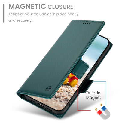 For Google Pixel 9 Pro Side Buckle Magnetic Frosted Leather Phone Case(Dark Green) - Google Cases by PMC Jewellery | Online Shopping South Africa | PMC Jewellery | Buy Now Pay Later Mobicred