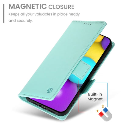 For iPhone 16 Side Buckle Magnetic Frosted Leather Phone Case(Mint Green) - iPhone 16 Cases by PMC Jewellery | Online Shopping South Africa | PMC Jewellery | Buy Now Pay Later Mobicred