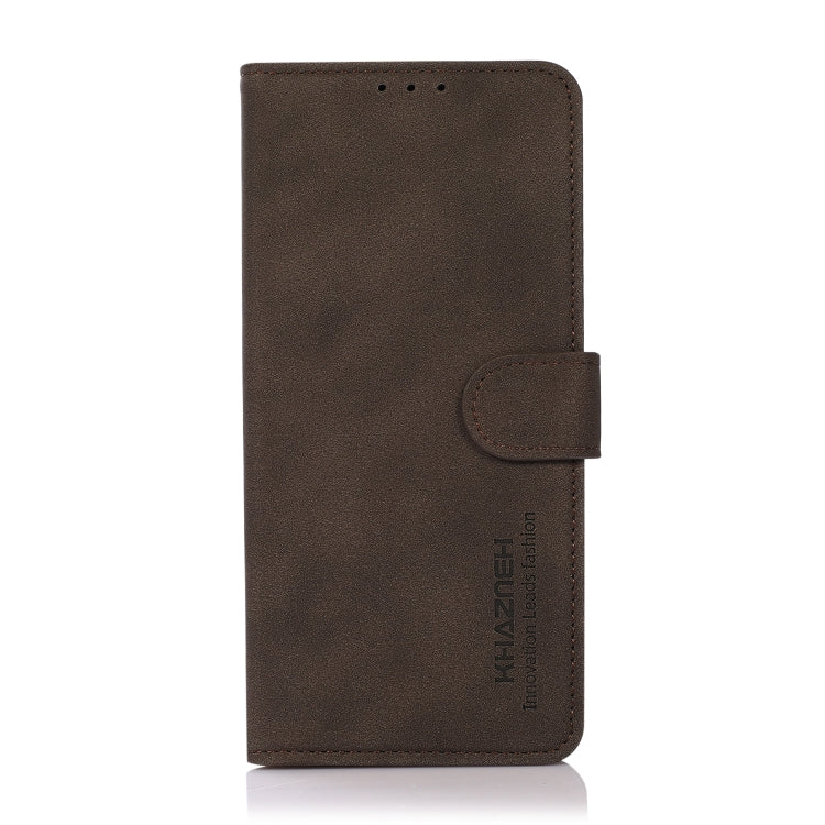 For Samsung Galaxy S25 Ultra 5G KHAZNEH Matte Texture Leather Phone Case(Brown) - Galaxy S25 Ultra 5G Cases by PMC Jewellery | Online Shopping South Africa | PMC Jewellery | Buy Now Pay Later Mobicred