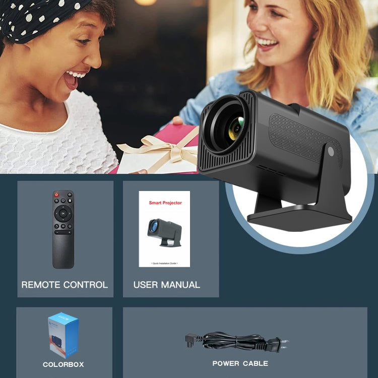 Y6S 4K Android 12.0 Portable Home HD Mini WiFi Projector(US Plug) - Mini Projector by PMC TechLife | Online Shopping South Africa | PMC TechLife | Buy Now Pay Later Mobicred