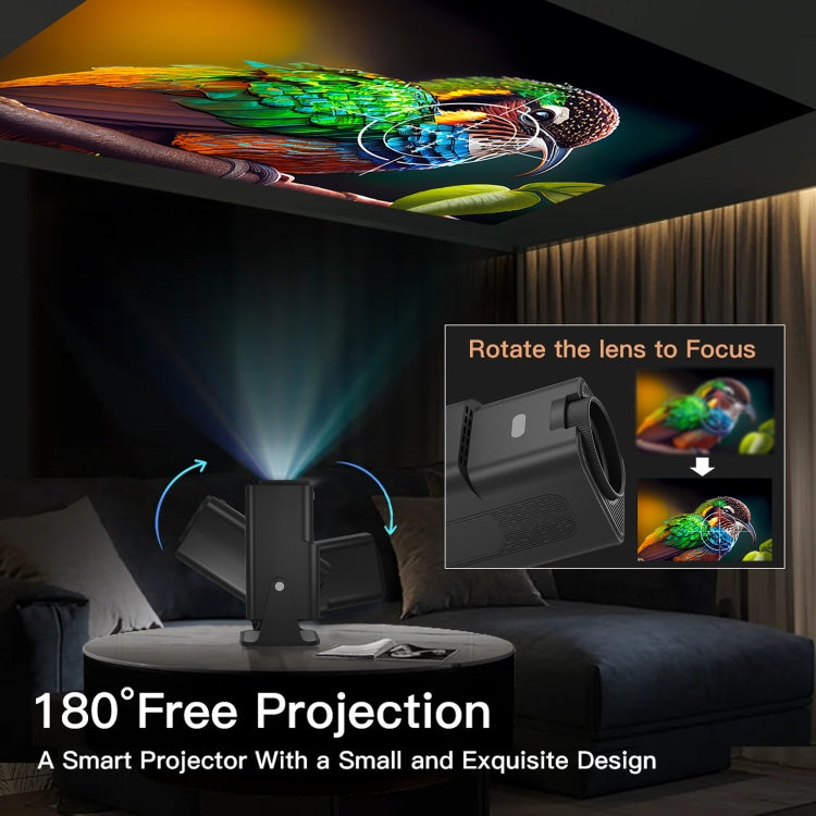 Y6S 4K Android 12.0 Portable Home HD Mini WiFi Projector(US Plug) - Mini Projector by PMC TechLife | Online Shopping South Africa | PMC TechLife | Buy Now Pay Later Mobicred