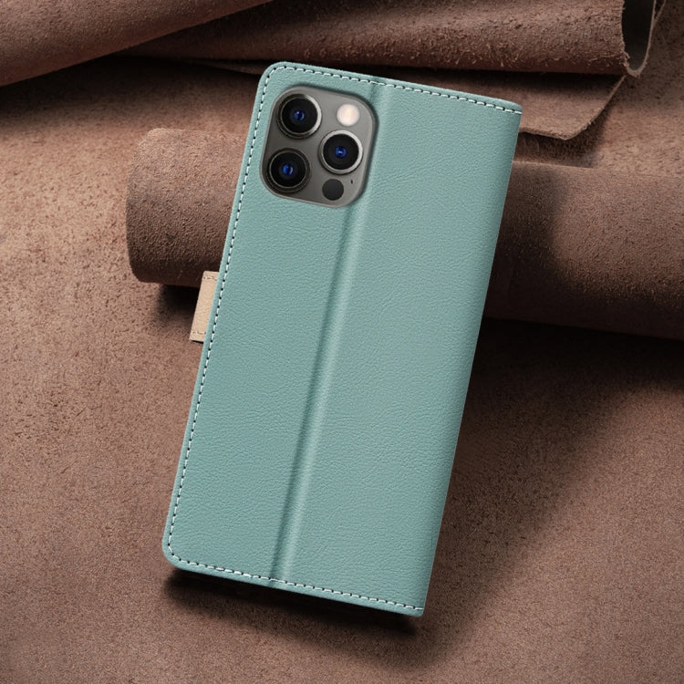 For iPhone 16 Pro Max Color Matching RFID Anti-theft Leather Phone Case(Green) - free shipping - PMC TechLife - Order now!