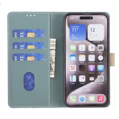 For iPhone 16 Pro Max Color Matching RFID Anti-theft Leather Phone Case(Green) - iPhone 16 Pro Max Cases by PMC Jewellery | Online Shopping South Africa | PMC Jewellery | Buy Now Pay Later Mobicred