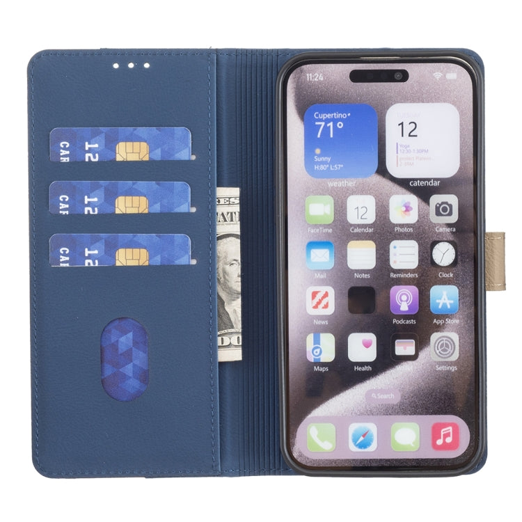 For Xiaomi Redmi K70 / K70 Pro Color Matching RFID Anti-theft Leather Phone Case(Blue) - Xiaomi Cases by PMC Jewellery | Online Shopping South Africa | PMC Jewellery | Buy Now Pay Later Mobicred