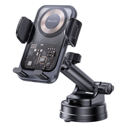 Yesido C307 15W Suction Cup Car Wireless Charging Holder(Black) - Wireless Charger Holders by Yesido | Online Shopping South Africa | PMC Jewellery | Buy Now Pay Later Mobicred