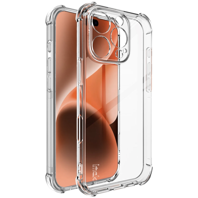 For iPhone 16 Pro imak Shockproof Airbag TPU Phone Case(Transparent) - iPhone 16 Pro Cases by imak | Online Shopping South Africa | PMC TechLife | Buy Now Pay Later Mobicred