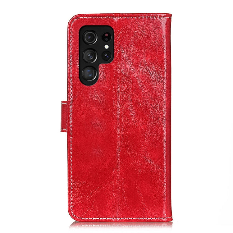 For Samsung Galaxy S25 Ultra 5G Retro Crazy Horse Texture Leather Phone Case(Red) - Galaxy S25 Ultra 5G Cases by PMC Jewellery | Online Shopping South Africa | PMC Jewellery | Buy Now Pay Later Mobicred