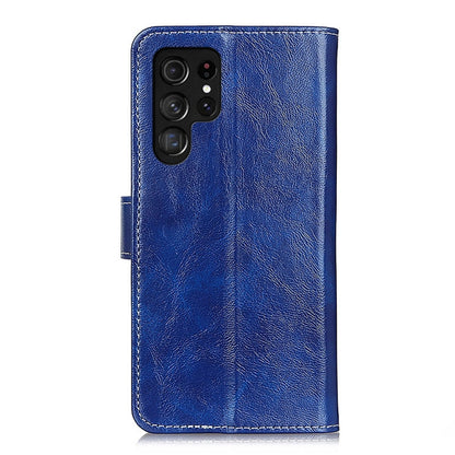 For Samsung Galaxy S25 Ultra 5G Retro Crazy Horse Texture Leather Phone Case(Blue) - Galaxy S25 Ultra 5G Cases by PMC Jewellery | Online Shopping South Africa | PMC Jewellery | Buy Now Pay Later Mobicred