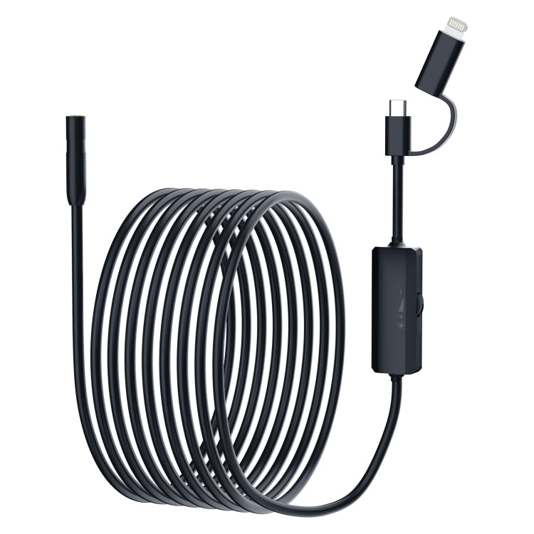 AN112 2 in 1 USB-C / Type-C + 8 Pin Interface 8mm HD Industry Endoscope, Length:2m Soft Tube -  by PMC TechLife | Online Shopping South Africa | PMC TechLife | Buy Now Pay Later Mobicred
