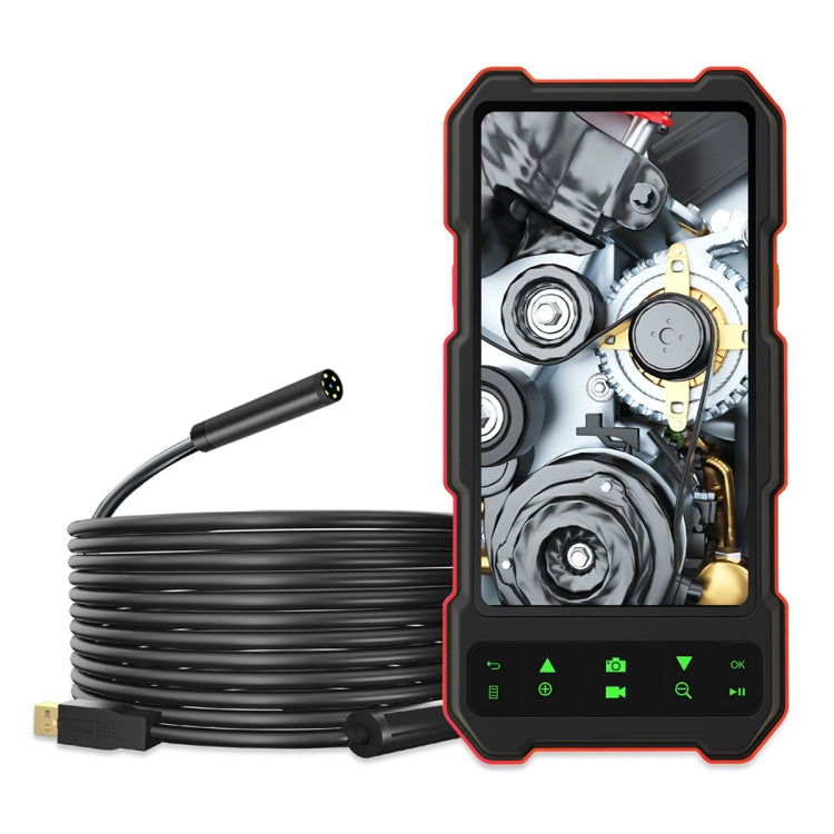 T21 4.5 inch IPS Color Screen 3.9mm Single Camera Split Hard Cable Industrial Endoscope, Length:1m(Black Red) -  by PMC Jewellery | Online Shopping South Africa | PMC Jewellery | Buy Now Pay Later Mobicred