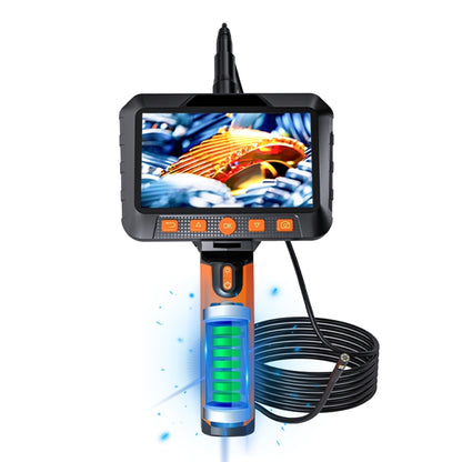 T27 5 inch IPS Color Screen 8mm Single Camera Handheld Hard Cable HD Industrial Endoscope, Length:2m(Orange Black) -  by PMC Jewellery | Online Shopping South Africa | PMC Jewellery | Buy Now Pay Later Mobicred