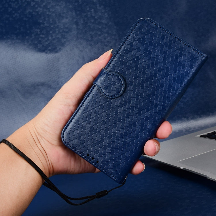 For Blackview Shark 8 Honeycomb Dot Texture Leather Phone Case(Blue) - More Brand by PMC TechLife | Online Shopping South Africa | PMC TechLife | Buy Now Pay Later Mobicred