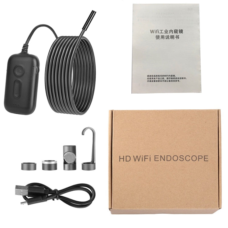 Y15 7.9mm Dual Camera WiFi Connected Hard Cable HD Industrial Endoscope, Length:1m(Black) -  by PMC TechLife | Online Shopping South Africa | PMC TechLife | Buy Now Pay Later Mobicred