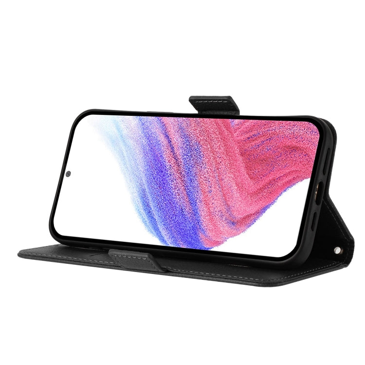For iPhone 16 Pro Embossed Rose RFID Anti-theft Leather Phone Case(Black) - iPhone 16 Pro Cases by PMC TechLife | Online Shopping South Africa | PMC TechLife | Buy Now Pay Later Mobicred