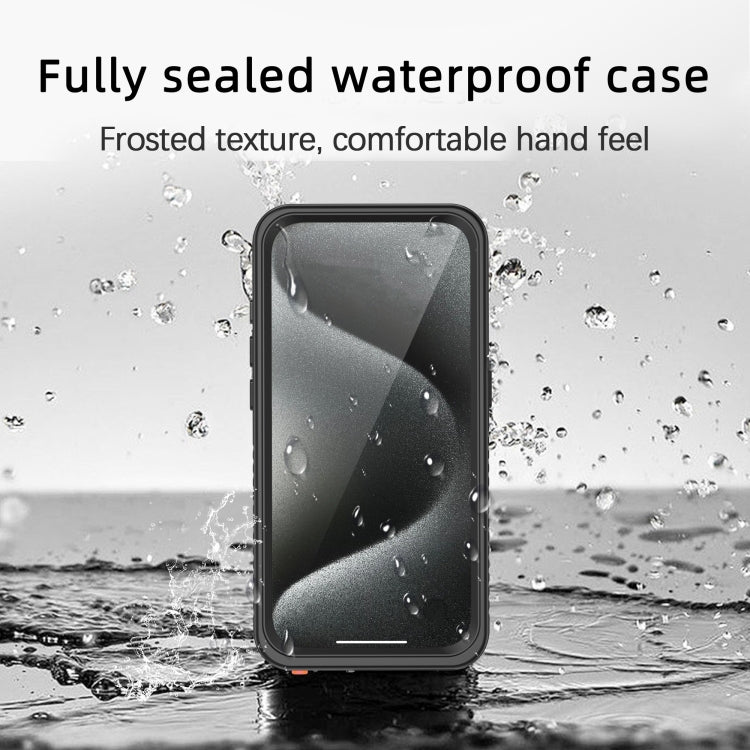 For iPhone 15 Pro RedPepper Shockproof IP68 Waterproof PC + TPU Protective Case(Black) - iPhone 15 Pro Cases by RedPepper | Online Shopping South Africa | PMC Jewellery | Buy Now Pay Later Mobicred