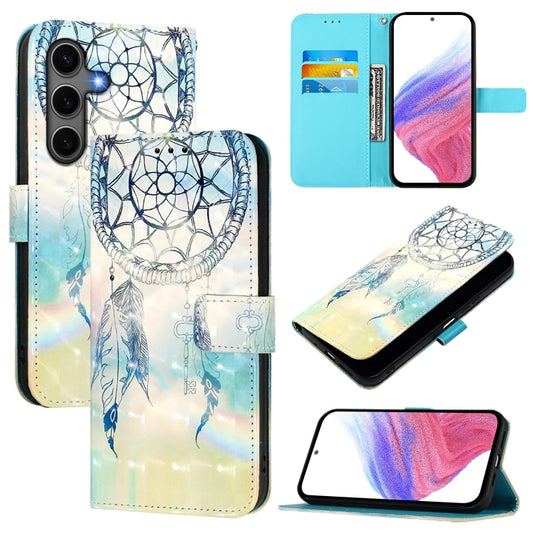 For Samsung Galaxy S25+ 5G 3D Painting Horizontal Flip Leather Phone Case(Dream Wind Chimes) - Galaxy S25+ 5G Cases by PMC Jewellery | Online Shopping South Africa | PMC Jewellery | Buy Now Pay Later Mobicred