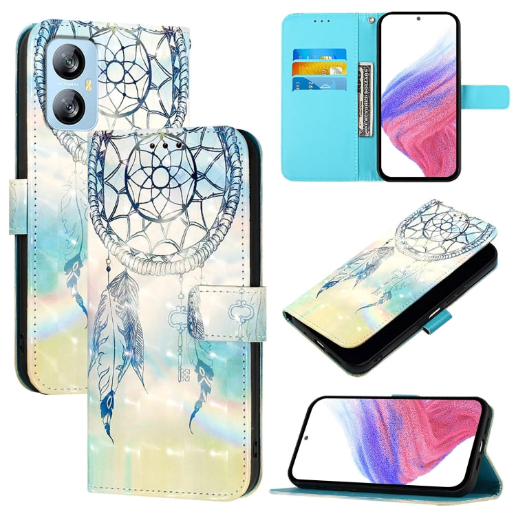 For Blackview A52 3D Painting Horizontal Flip Leather Phone Case(Dream Wind Chimes) - More Brand by PMC Jewellery | Online Shopping South Africa | PMC Jewellery | Buy Now Pay Later Mobicred